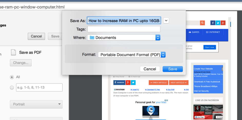 converting HTML to PDF